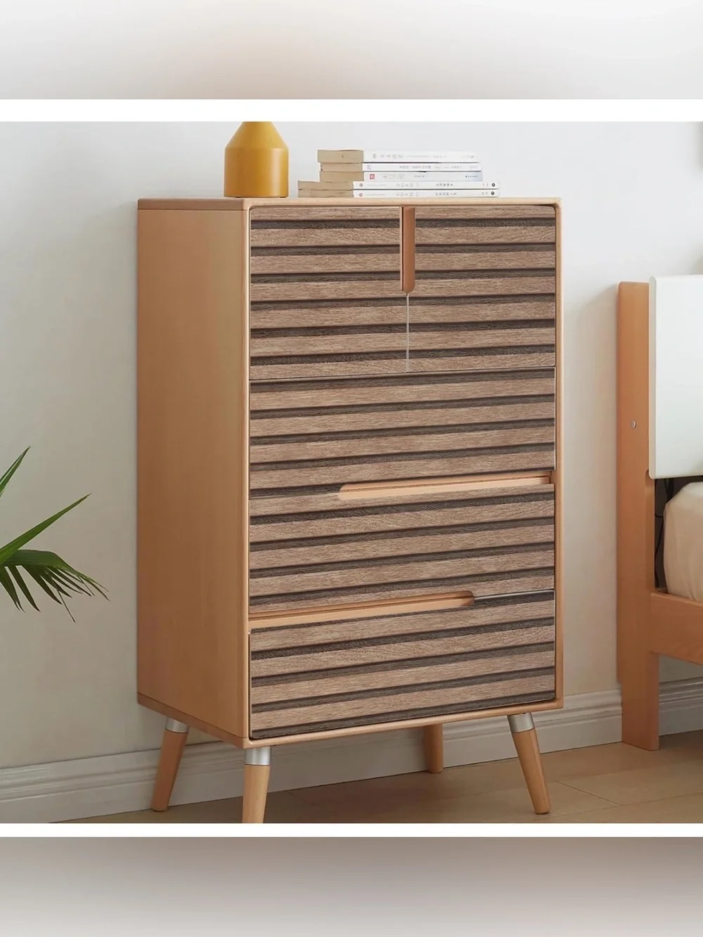Light Tan Wood Peel and Stick Wall Panel - Self-Adhesive. Live show background